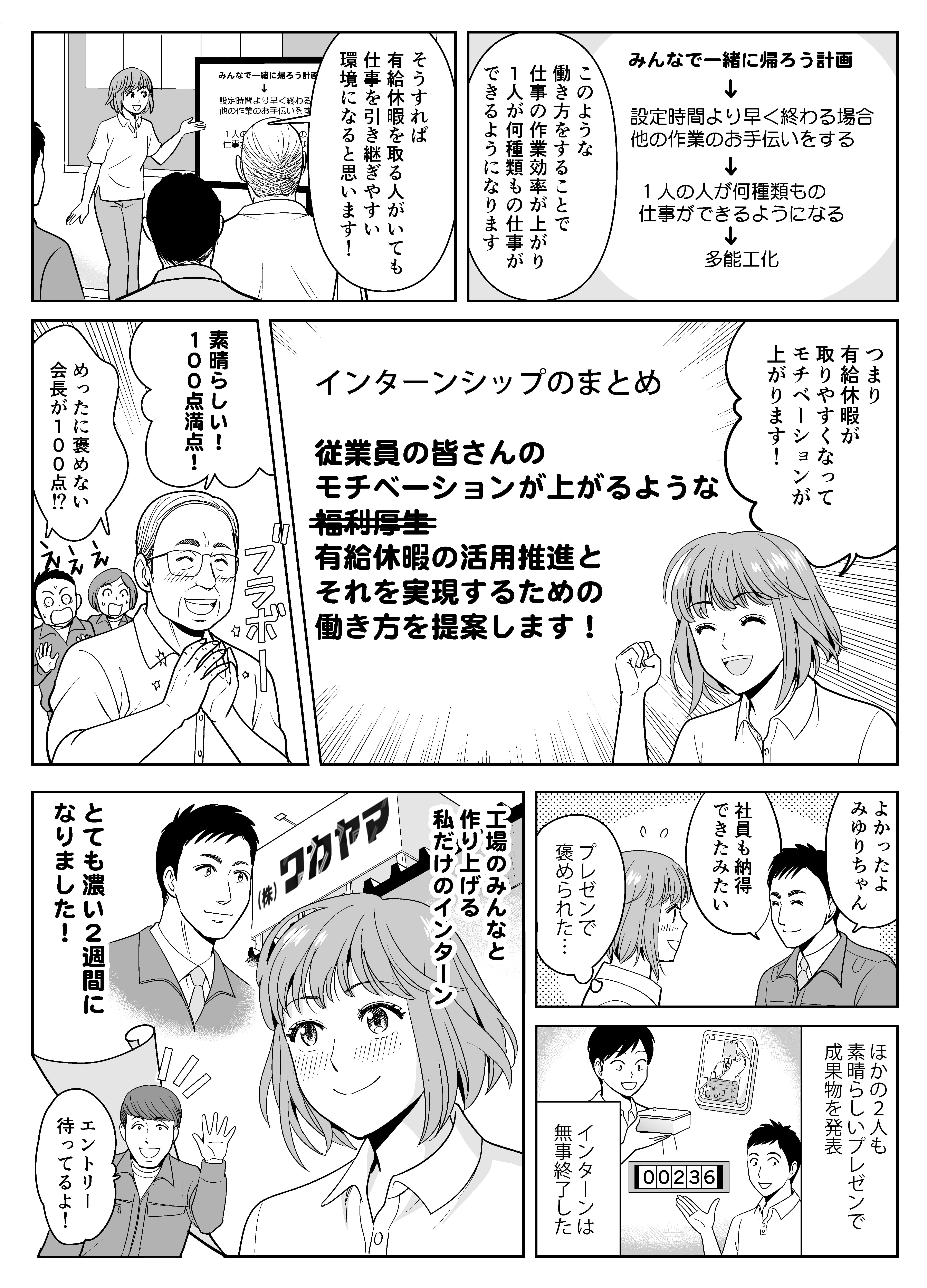 漫画で読む!!工場HACKインターン活動記録